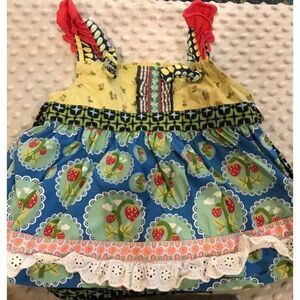 matilda jane Love Bug Knot Top 2 Berries